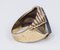 10k Gold Men's Ring with Engraved Hematite, 1940s 3