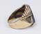 10k Gold Men's Ring with Engraved Hematite, 1940s, Image 3