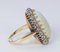 Bague Vintage en Or 18k avec Opale et Diamants Brillants (0,80 Ct), 1950s 9