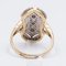 Antiker 18 Karat Gold Ring mit Geschliffenen Diamanten, 1930er 5