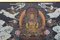 Tibet, Nepal-Thangka Painting, Vintage Picture in Golden Stucco Frame 3