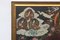 Tibet, Nepal-Thangka Painting, Vintage Picture in Golden Stucco Frame 2