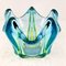 Blue-Green Murano Glass Vase, Italy,1980s 11