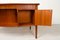 Bureau Kidney Vintage en Teck, Danemark, 1950s 12