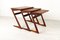 Tavolini a incastro moderni in teak di Erling Torvits per Heltborg Furniture, Danimarca, anni '50, set di 3, Immagine 3