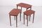 Tables Gigognes Vintage en Teck, Danemark, Set de 3 6