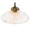 Vintage Industrial Glass Pendant Lamp from Holophane, Image 3