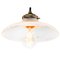 Vintage Industrial Glass Pendant Lamp from Holophane 2