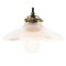 Vintage Industrial Glass Pendant Lamp from Holophane, Image 1