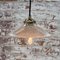 Vintage Industrial Glass Pendant Lamp from Holophane 4