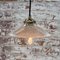 Vintage Industrial Glass Pendant Lamp from Holophane, Image 4