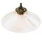 Vintage Industrial Glass Pendant Lamp from Holophane 3