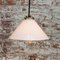 French Brass Pendant Lamp with White Opaline Milk Glass Shade, Image 4