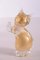 Vintage Murano Glass Cat with Gold Accents 2