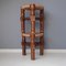 Mid-Century Spanish Wooden Stools with Rush Seats, Set of 2 6