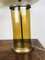 Vintage Coffee Container Table Lamps in Yellow Glass and Brass, Set of 2 10