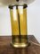 Vintage Coffee Container Table Lamps in Yellow Glass and Brass, Set of 2, Image 10