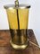 Vintage Kaffeeservice Tischlampen aus Gelbtem Glas und Messing, 2er Set 3
