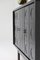 Decorative Black Cabinet with Patterned Doors 5