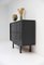 Decorative Black Cabinet with Patterned Doors 6