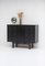 Decorative Black Cabinet with Patterned Doors 10