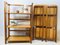 Vintage Wooden Folding Cabinets or Bookcases, 1970s, Set of 2 8