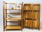 Vintage Wooden Folding Cabinets or Bookcases, 1970s, Set of 2, Image 8
