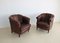 Vintage Sheep Leather Club Chairs 6
