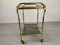 Vintage Gold Brass Bar Cart, 1960s 14