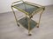 Vintage Gold Brass Bar Cart, 1960s, Image 7