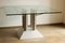 Tavolo industriale postmoderno in acciaio inossidabile con superficie a scacchiera, anni '90, Immagine 4