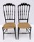 Italian Chiavari Chairs with High Backs by Gaetano Descalzi, 1950s, Set of 2 3