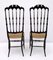 Chaises Chiavari à Dossier Haut par Gaetano Descalzi, Italie, 1950s, Set de 2 5