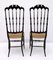 Italian Chiavari Chairs with High Backs by Gaetano Descalzi, 1950s, Set of 2 5