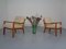 Vintage Teak Lounge Chairs by Ole Wanscher for Cado, Set of 2 16