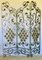 Art Deco Tri Fold Wrought Iron Screen with Floral Decor by Gilbert Poillerat 1