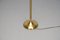 Brass and Glass Floor Lamp, 1980s 5