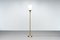 Brass and Glass Floor Lamp, 1980s 1