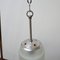 Small Mid-Century Two-Tone Opaline and White Glass Pendant Lamp 3