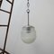 Small Mid-Century Two-Tone Opaline and White Glass Pendant Lamp, Image 1