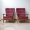 Mid-Century Oak Edouard Armchairs by Guillerme et Chambron, Set of 2 11