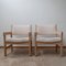 Mid-Century Blonde Oak Armchairs by Hans J Wegner, Set of 2, Image 13
