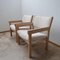 Mid-Century Blonde Oak Armchairs by Hans J Wegner, Set of 2 14
