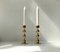 24-Carat Gold-Plated Teardrop Candlesticks by Hugo Asmussen, 1970s, Set of 2 3