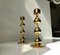 24-Carat Gold-Plated Teardrop Candlesticks by Hugo Asmussen, 1970s, Set of 2, Image 2