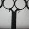 Large Antique Swedish Cast Iron Four-Arm Candelabra, Image 8