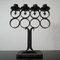 Large Antique Swedish Cast Iron Four-Arm Candelabra, Image 9