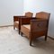 Dutch Art Deco Wooden Armchairs, Set of 2 3