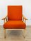 Orange Boomerang Armchair from TON, 1960s, Image 9
