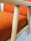 Orange Boomerang Armchair from TON, 1960s 7